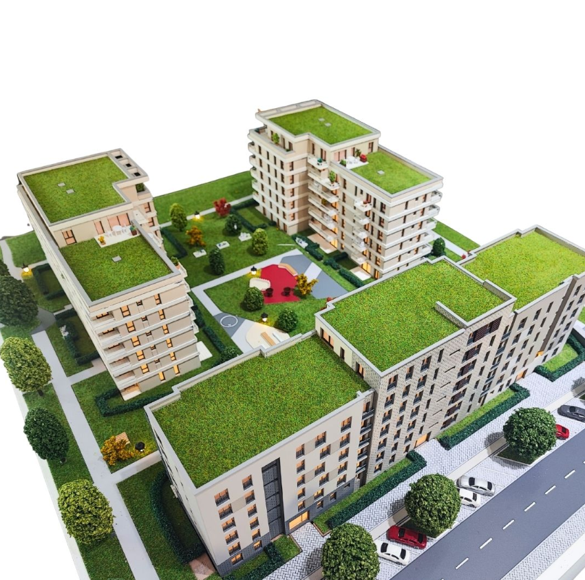 Instone - Modelo arquitectónico detallado para un nuevo proyecto en Frankfurt