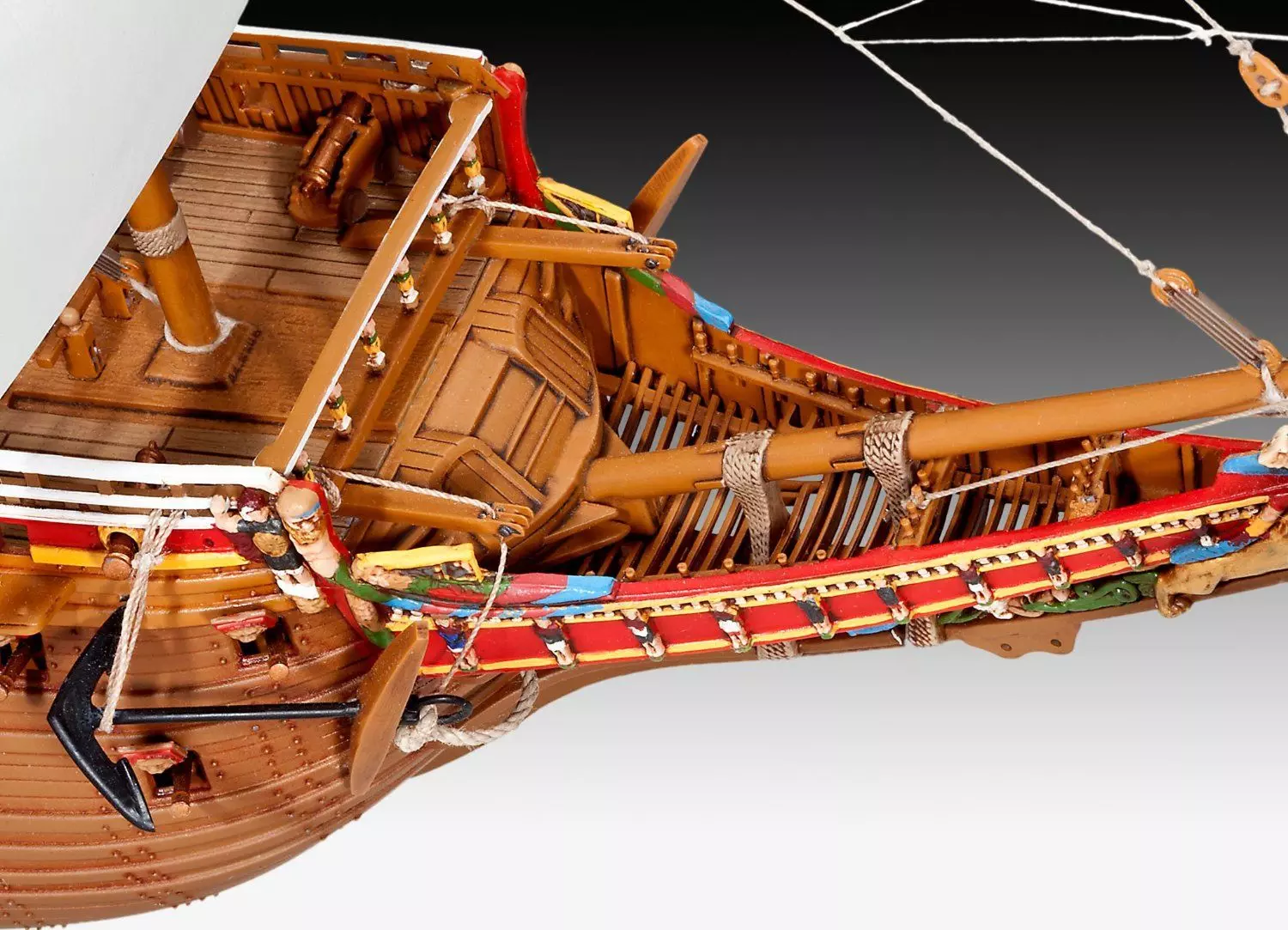 Maqueta de barco pirata