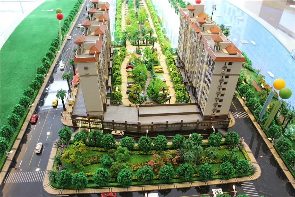 Maqueta de ciudad en miniatura