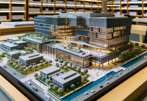 Modelo arquitectónico detallado creado por Ari Maqueta en Torrejón de Ardoz.
