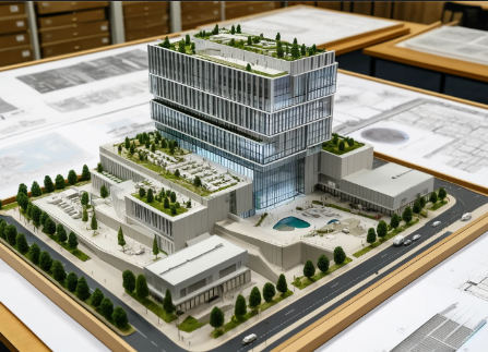 Modelo arquitectónico detallado creado por Ari Maqueta en Valencia.