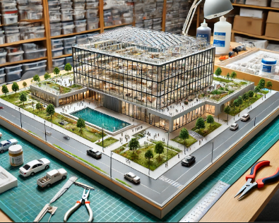 Maqueta arquitectónica detallada realizada por Ari Maqueta en Terrassa.