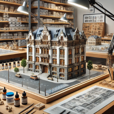 Modelo arquitectónico detallado creado por Ari Maqueta en San Fernando.