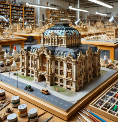  Una maqueta arquitectónica detallada creada por Ari Maqueta en Talavera de la Reina.