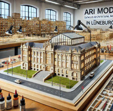 Modelo arquitectónico detallado creado por Ari Maqueta en Benalmádena.