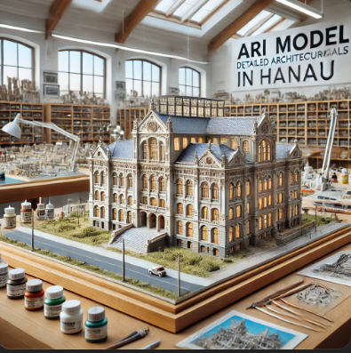 Modelo arquitectónico detallado de Ari Maqueta en Valdemoro.