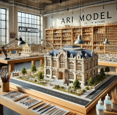 Maqueta arquitectónica detallada, realizada por Ari Maqueta en Roquetas de Mar.