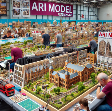 Modelos detallados de Ari Maqueta en la Feria de Modelismo Castellón de la Plana.
