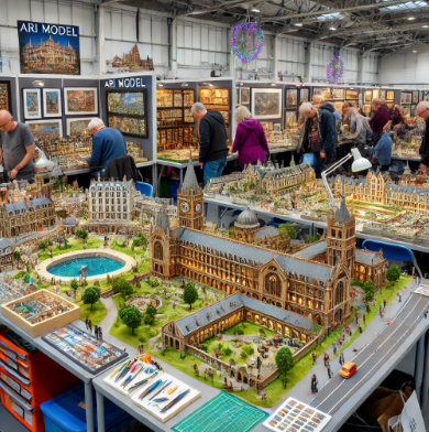  Una exhibición de modelos detallados en la Feria de Modelismo Albacete con creaciones de Ari Maqueta.
