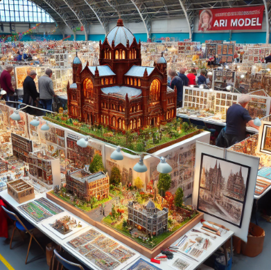 Exposición de modelos detallados de Ari Maqueta en la Feria de Modelismo Alcorcón.