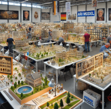 Exhibición de modelos en la Feria de Modelismo Benidorm con la destacada participación de Ari Maqueta.