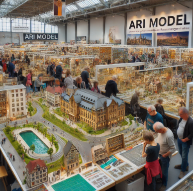 Modelos detallados de Ari Maqueta expuestos en la Feria de Modelismo Vila Real.