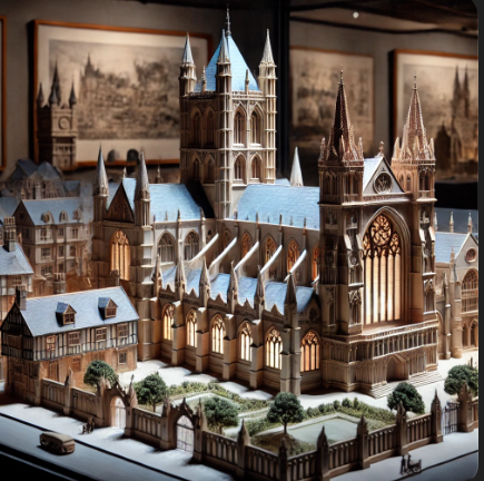 Un modelo arquitectónico detallado realizado por Ari Maqueta, que combina precisión y creatividad en Murcia.