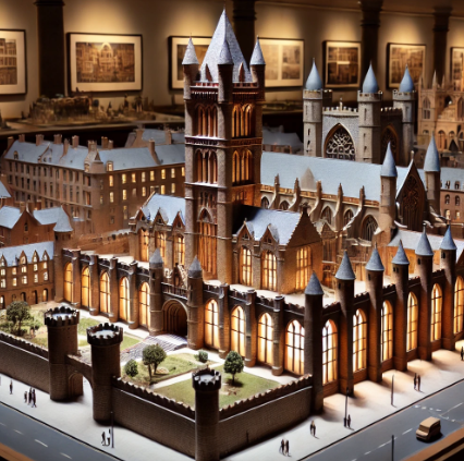 Un modelo arquitectónico detallado realizado por Ari Maqueta, combinando precisión y creatividad en Palma.