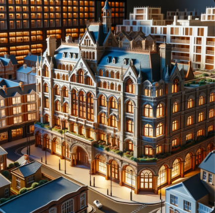 Un modelo arquitectónico detallado realizado por Ari Maqueta, que combina precisión y creatividad en Las Palmas de Gran Canaria.
