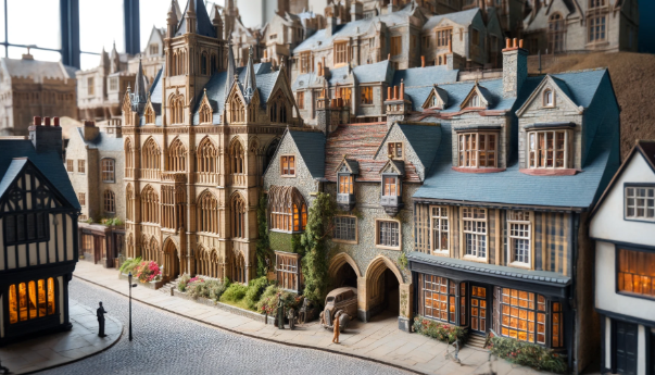 Modelo arquitectónico detallado de Ari Maqueta, mostrando proyectos en Tarragona con precisión.