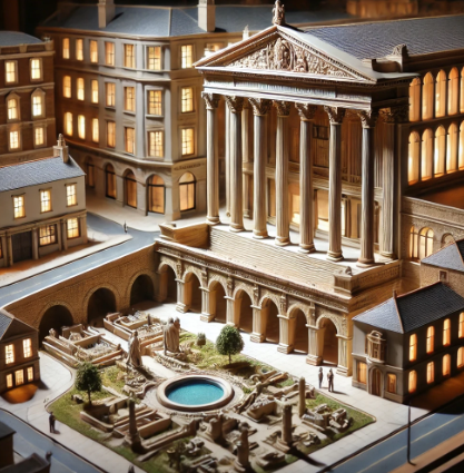 Modelo arquitectónico realizado por Ari Maqueta, mostrando un proyecto en Lleida con detalles precisos y materiales de alta calidad.