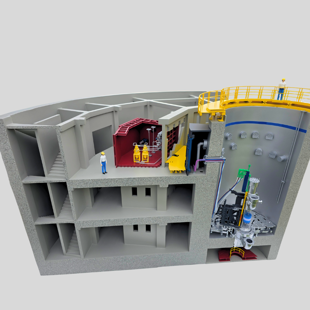 #CEA #Cadarache #ARIMaqueta #MaquetaTécnica #ModeloNuclear #VisualizaciónIndustrial #MaquetasProfesionales #Escala1_50 #CEAFrancia